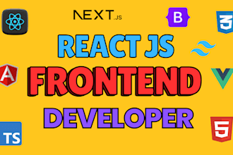be your reactjs developer front end web developer