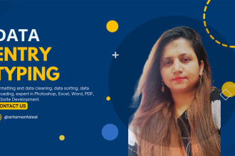 do typing job, data entry work, PDF to word or excel