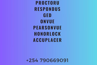 do onvue, pearsonvue, respondus, proctoru,