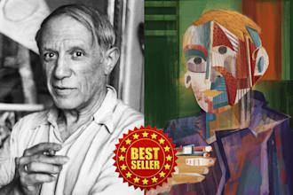 paint professional cubist artworks