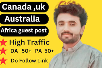 write high quality canada, australia, africa, uk niche specific guest post
