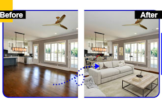 do professional real estate photo decluttering