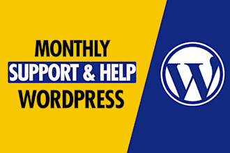 provide wordpress website help, support and maintenance