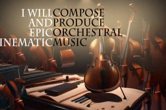 compose cinematic orchestral music for your project