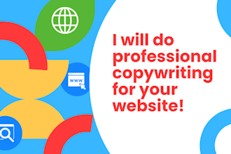 do professional copywriting for your website