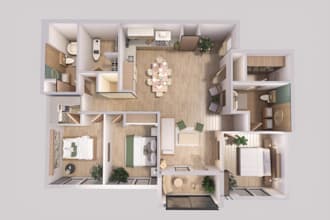 draw 3d architectural floor plan