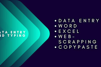 do any data entry, microsoft, word, excel powerpoint