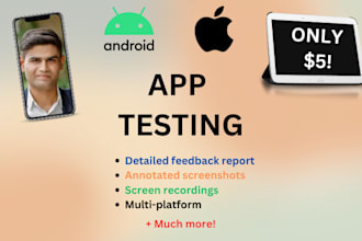 do quality ios and android app testing and summary report