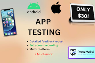 do quality ios and android app testing and summary report