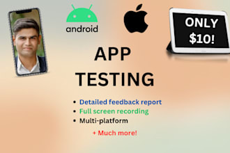 do quality ios and android app testing and summary report