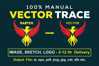 do vector tracing, convert logo or image to vector