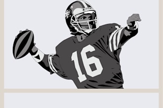 do picture to manual vector art, image to vector art tracing
