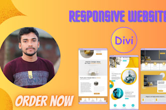 build responsive wordpress website using divi builder