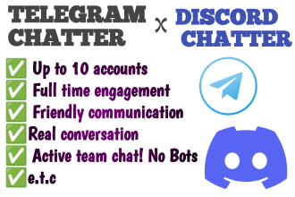 be your telegram chatter discord chatter and hyper for your web3 project