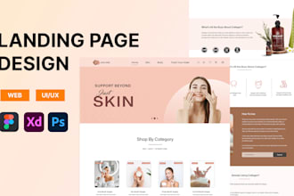 design unique landing page, single page, one page website