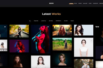 do photography wordpress website design