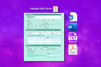 design fillable PDF form