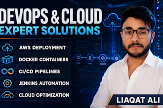 provide devops services with AWS, docker, kubernetes and ci cd