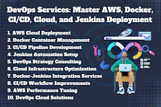 do expert devops automation with jenkins, AWS, docker, ci cd, and cloud services