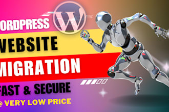 do wordpress website migration, transfer, backup, restore