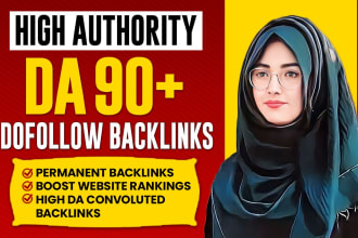 do da 90 high authority dofollow SEO backlinks high da white hat link building