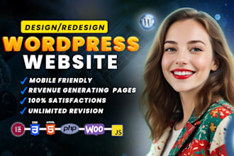build wordpress corporate website, redesign wordpress