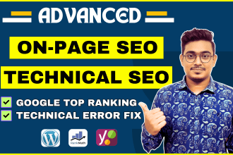 do wordpress onpage SEO and technical optimization for google rank