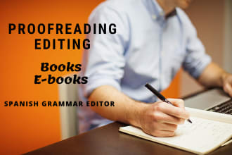 proofread your spanish book or ebook