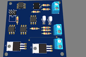 design  pcb, layout, and schematic in eagle or easyeda