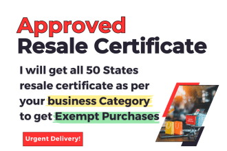get approved resale certificate, reseller certificate or tax permit as CPA