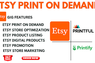 manage etsy store setup, pod store setup integration