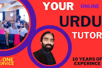 be your urdu tutor and urdu teacher