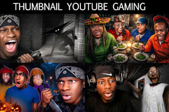 create thumbnails horror gaming professional for any game you want