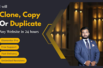 clone, copy or duplicate any website in 24 hours