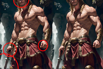 fix or enhance ai generated art