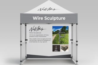 design trade show, booth , retractable banner, gazebo and canopy tent