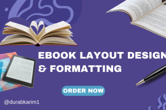 do book, kindle ebook, magazine, lead magnet formatting and layout design