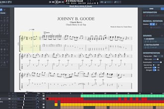 transcribe any song you want into guitar tabs or score