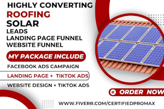 highly converting solar leads roofing leads via solar website roofing website