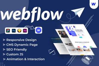 design and develop responsive webflow websites from figma design