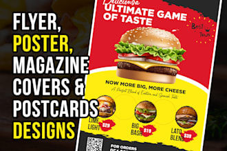design custom stylish flyer, magazine, postcard