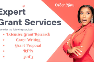 do grant research, grant proposal writing, grant application, grant writer