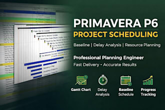 prepare construction project baseline using primavera p6