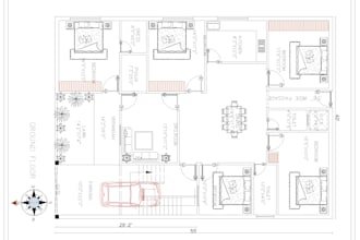 design auto cad floor plan