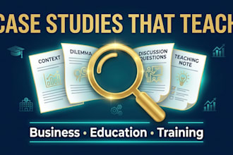 create educational and training case studies