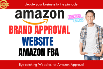 design a top notch website for your amazon fba wholesale for brand approval