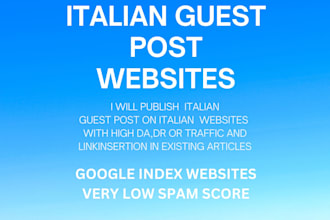 do italian guest post on italian websites