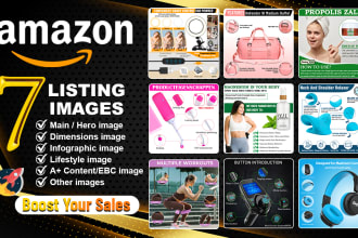 design amazon listing images or amazon product photo editing