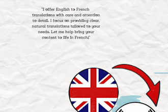 do flawless english to french translations