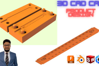 make 3d model and 3d renders with solidworks and fusion 360
